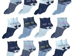 SJeware 12 Pairs Solid Cotton Ankle Socks Pack