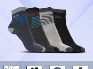 SJeware 12 Pairs Solid Cotton Ankle Socks Pack