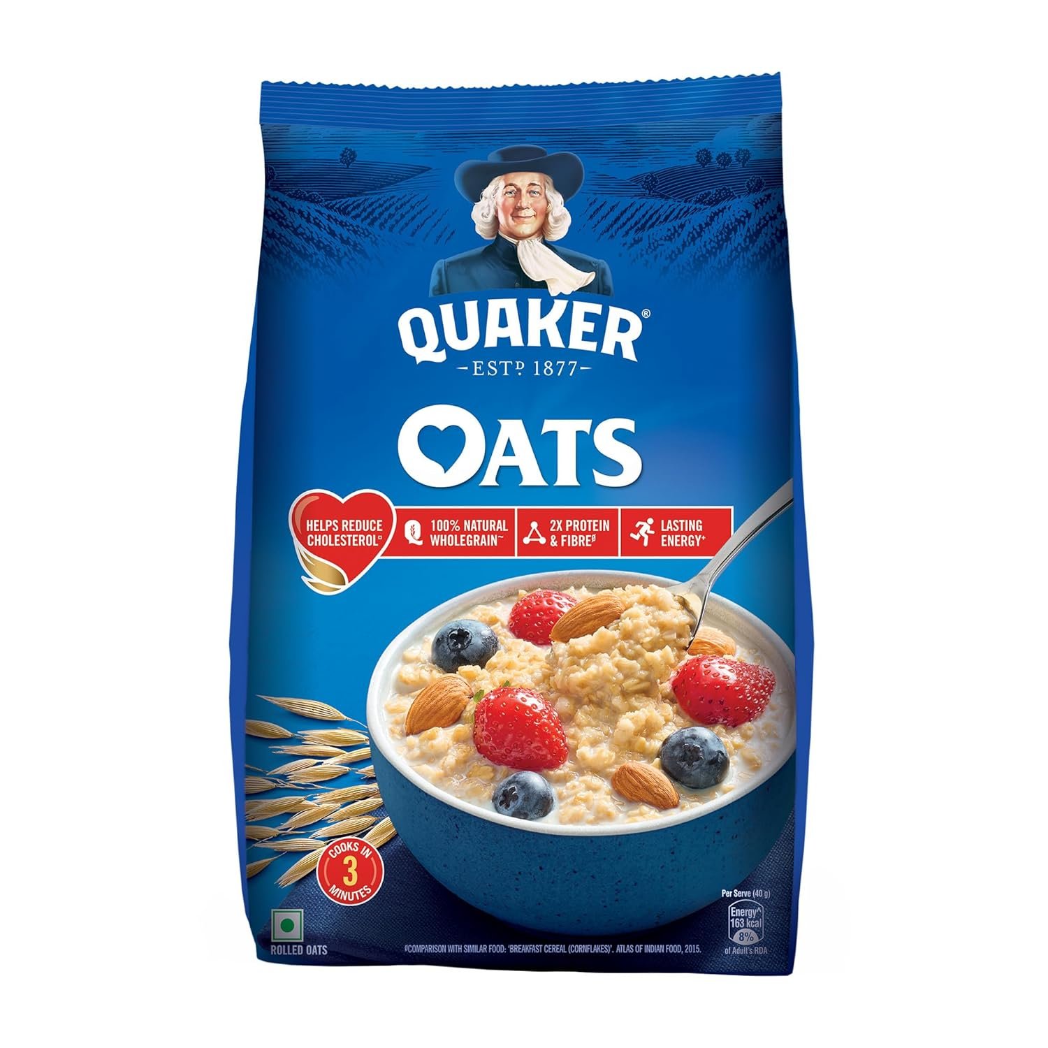 Quaker Oats 2kg | Rolled Oats | 100% Natural Wholegrain grocery