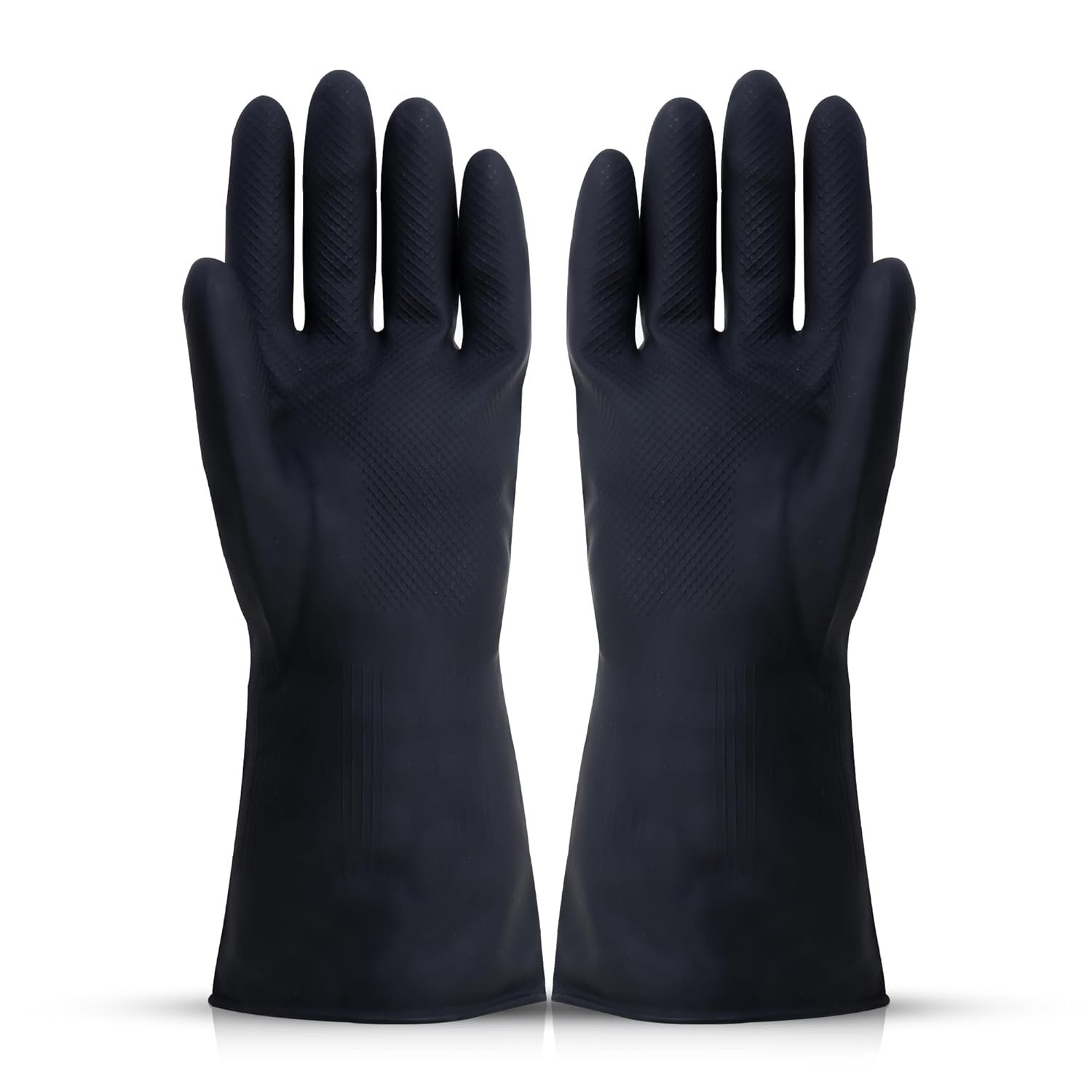 Robustt Heavy Duty Rubber Hand gloves - 1 Pair (Free home kitchen