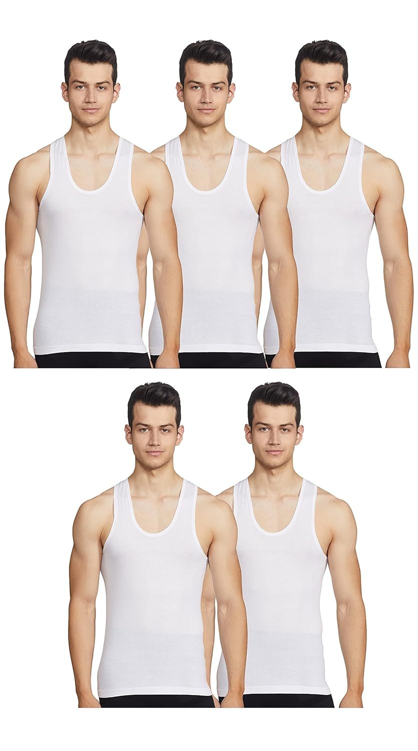 Rupa Jon Sleeveless Vest for Men, 100% Cotton Material, Round best deals