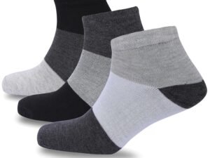 SJeware 12 Pairs Solid Cotton Ankle Socks Pack