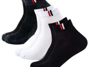 SJeware 12 Pairs Solid Cotton Ankle Socks Pack