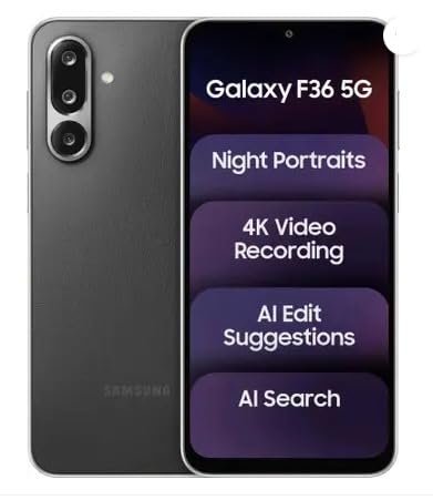 Samsung Galaxy F36 5G (Black, 128 GB) (8 GB RAM) 8GB RAM