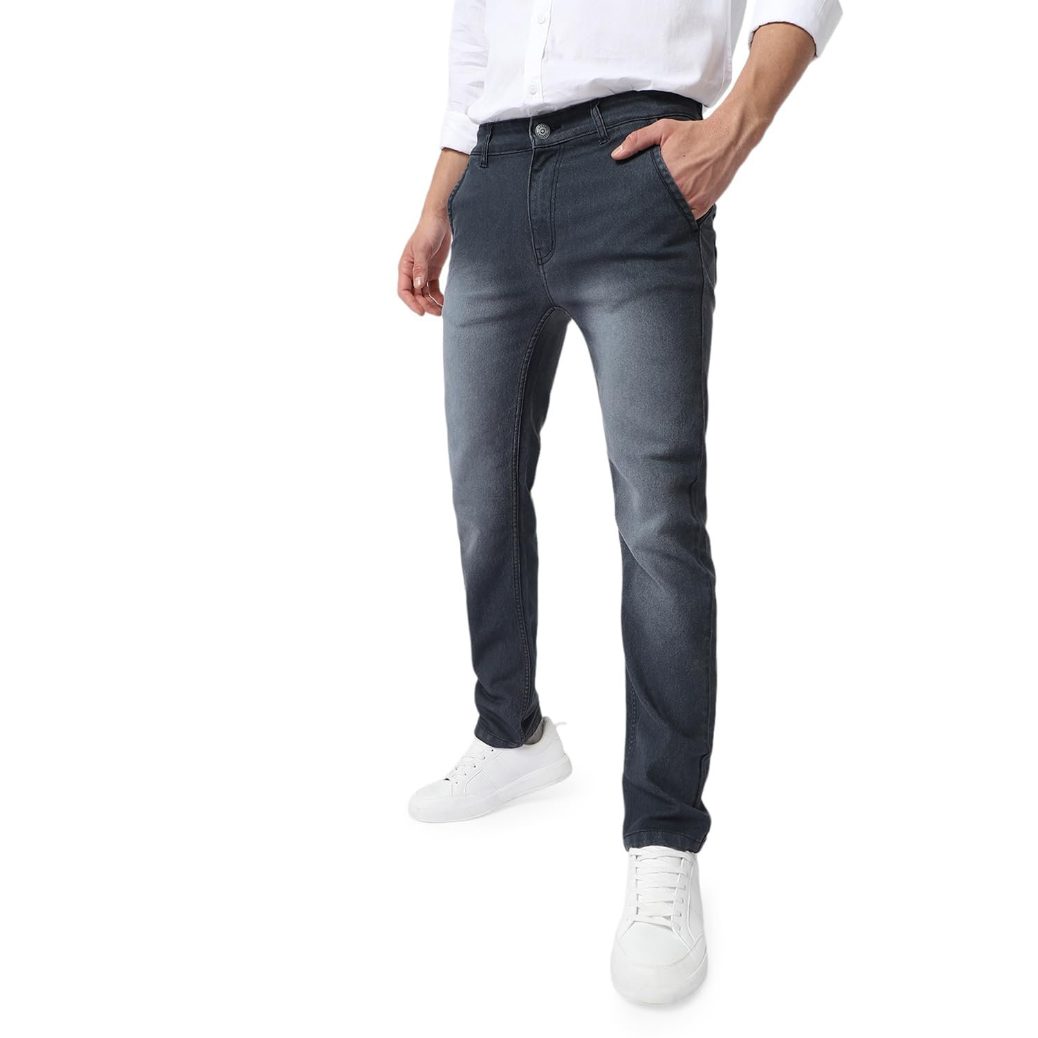 Urbano Fashion Men's Regular Fit Washed Jeans Stretchable fashion