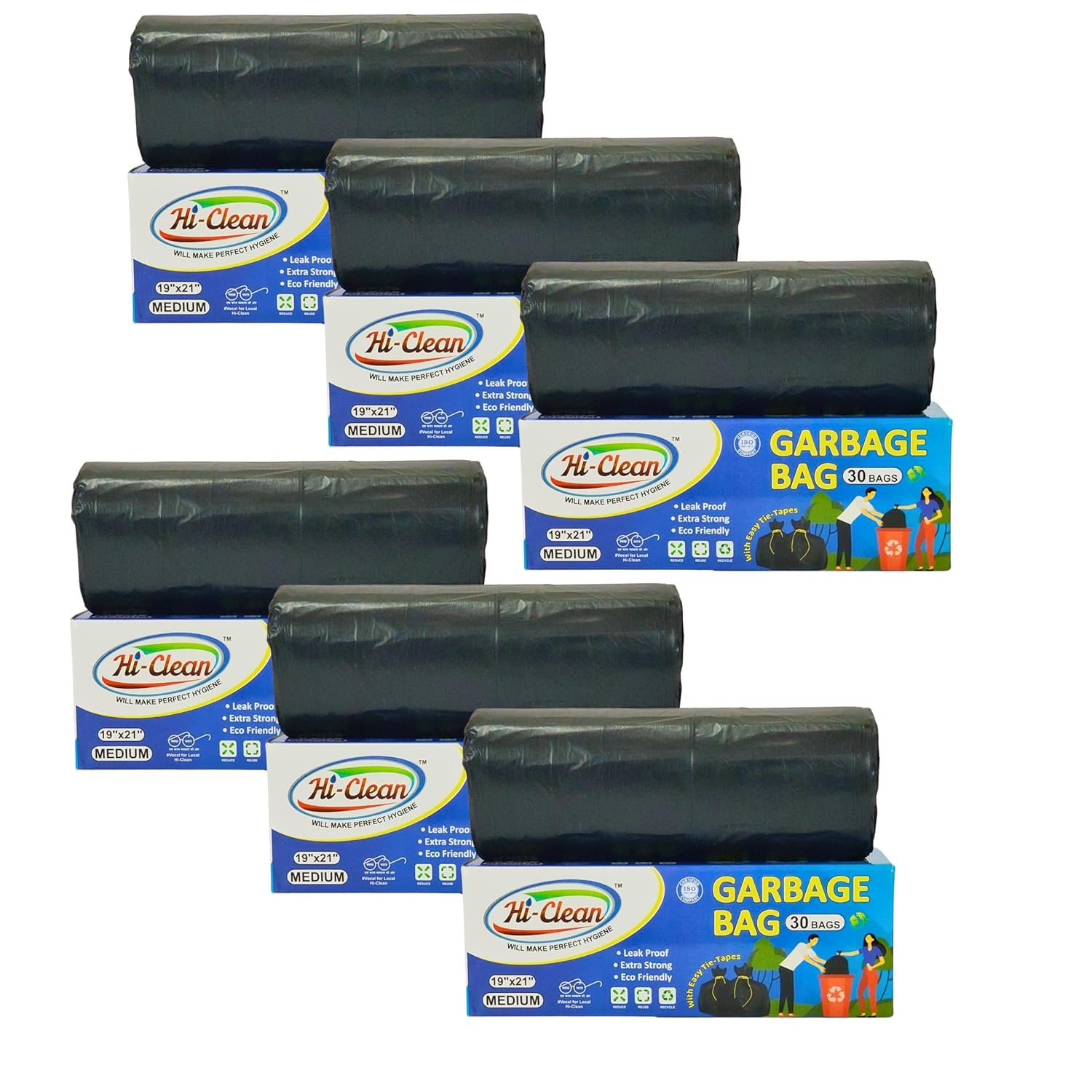 Garbage Bags | Medium | 180 Count | 30 Bags ʼgarbage bags medium 30 pcsʼ