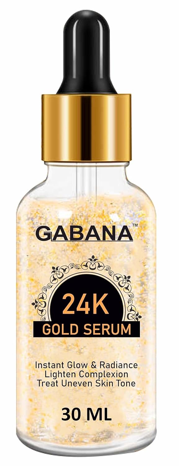 GABANA 24K Gold Serum for Men and Women (Pack of Garnier Bright Complete Vitamin C Booster Serum 30 ml