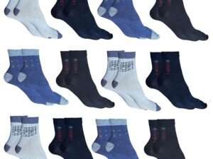SJeware 12 Pairs Solid Cotton Ankle Socks Pack