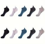 SJeware 12 Pairs Solid Cotton Ankle Socks Pack