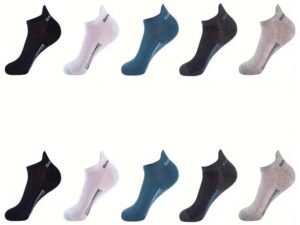 SJeware 12 Pairs Solid Cotton Ankle Socks Pack