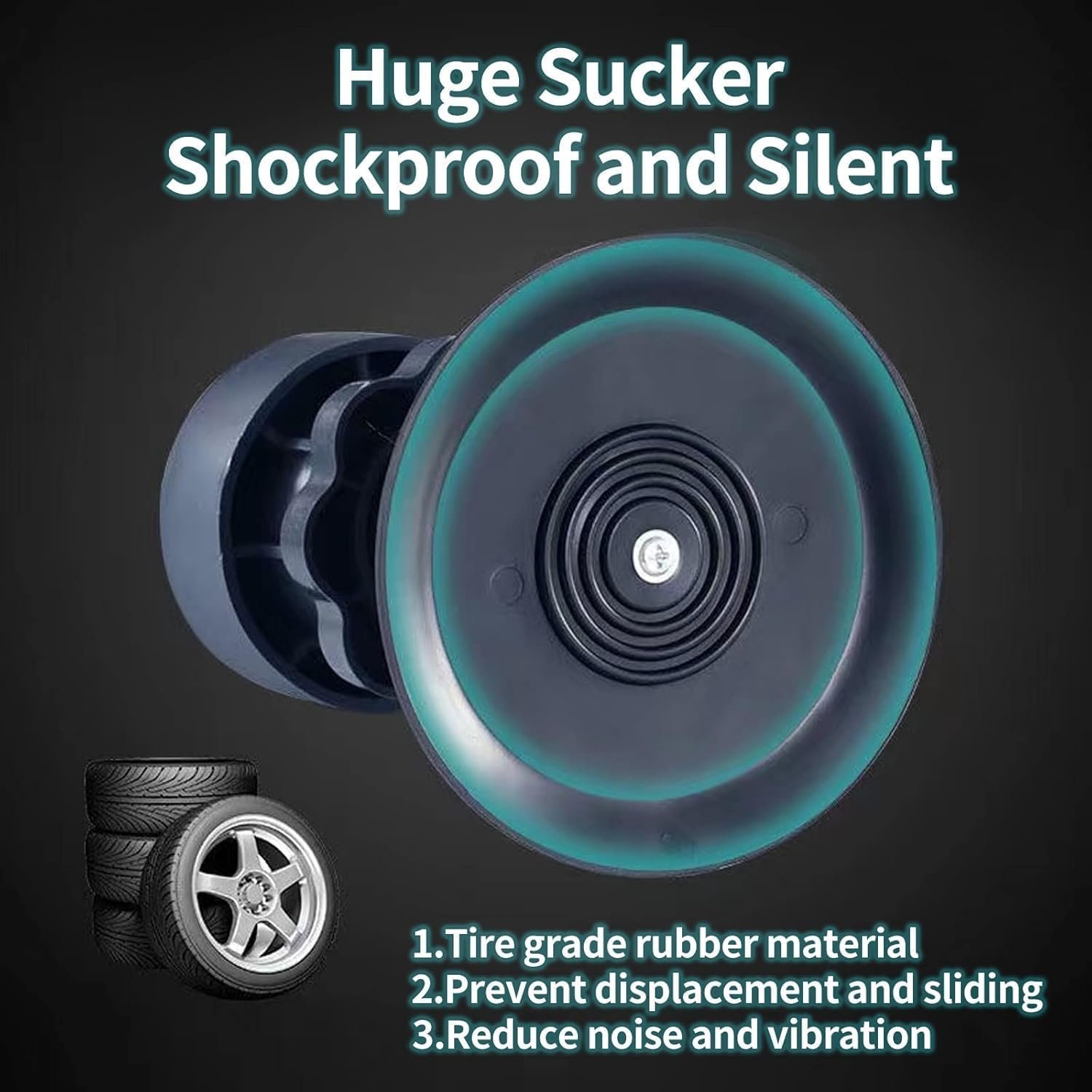 SR Upgraded Anti-Vibration Pads – Extra-Large Adjustable Feet for Washer, home appliances