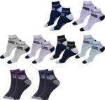 SJeware 12 Pairs Solid Cotton Ankle Socks Pack