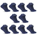SJeware 12 Pairs Solid Cotton Ankle Socks Pack