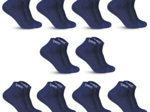 SJeware 12 Pairs Solid Cotton Ankle Socks Pack