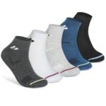 SJeware 12 Pairs Solid Cotton Ankle Socks Pack