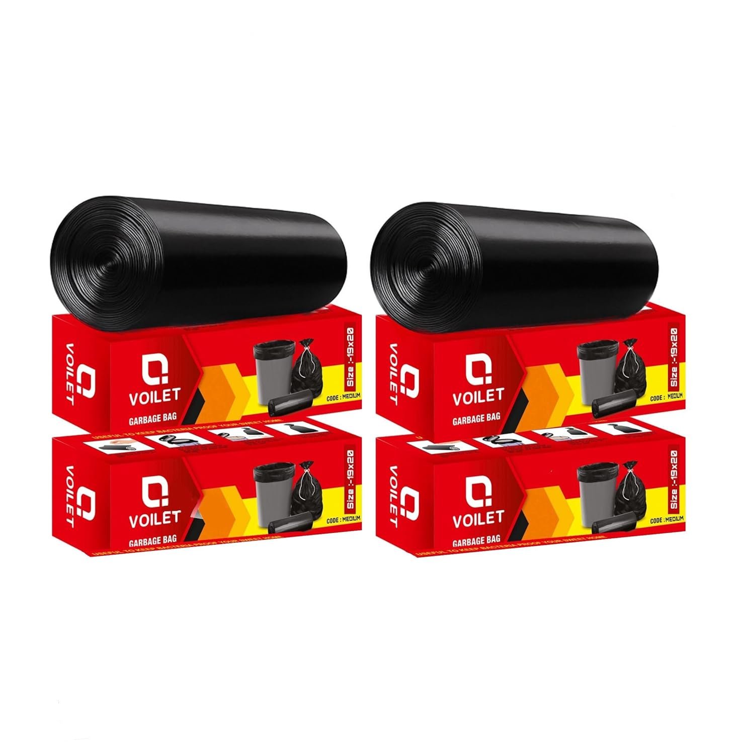 Garbage Bags | Medium | 120 Count | 30 Bags ʼgarbage bags medium 30 pcsʼ