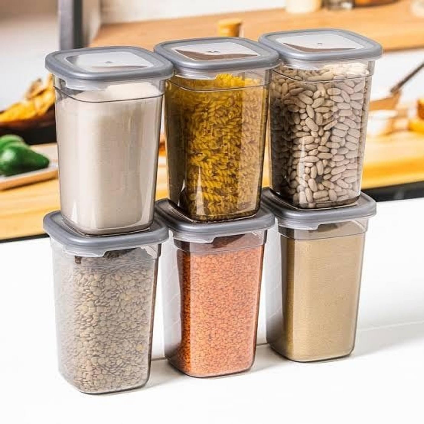 Airtight Kitchen storage and containers Set | 1200 ML Transparent home kitchen