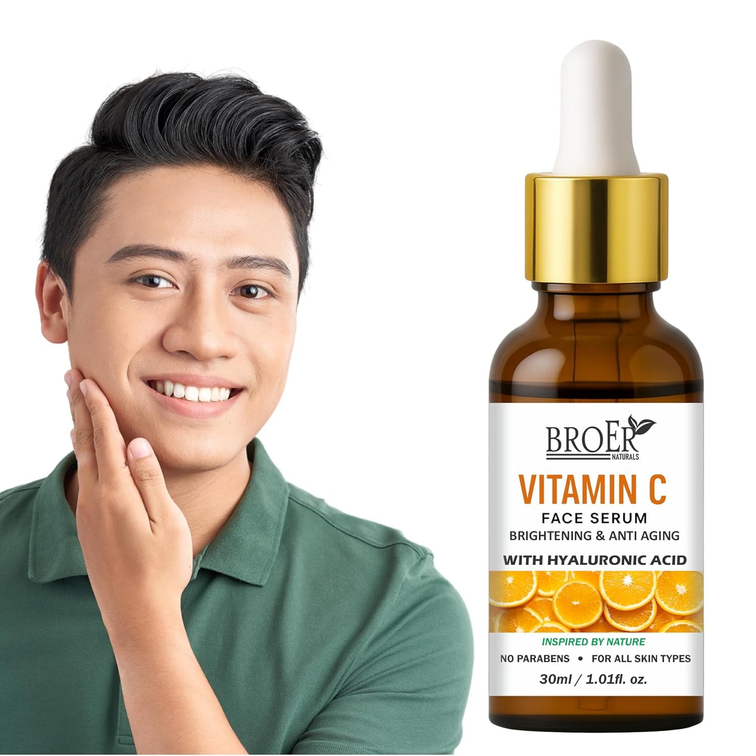 BROER Naturals Daily Use Vitamin C Face Serum for Glowing Garnier Bright Complete Vitamin C Booster Serum 30 ml