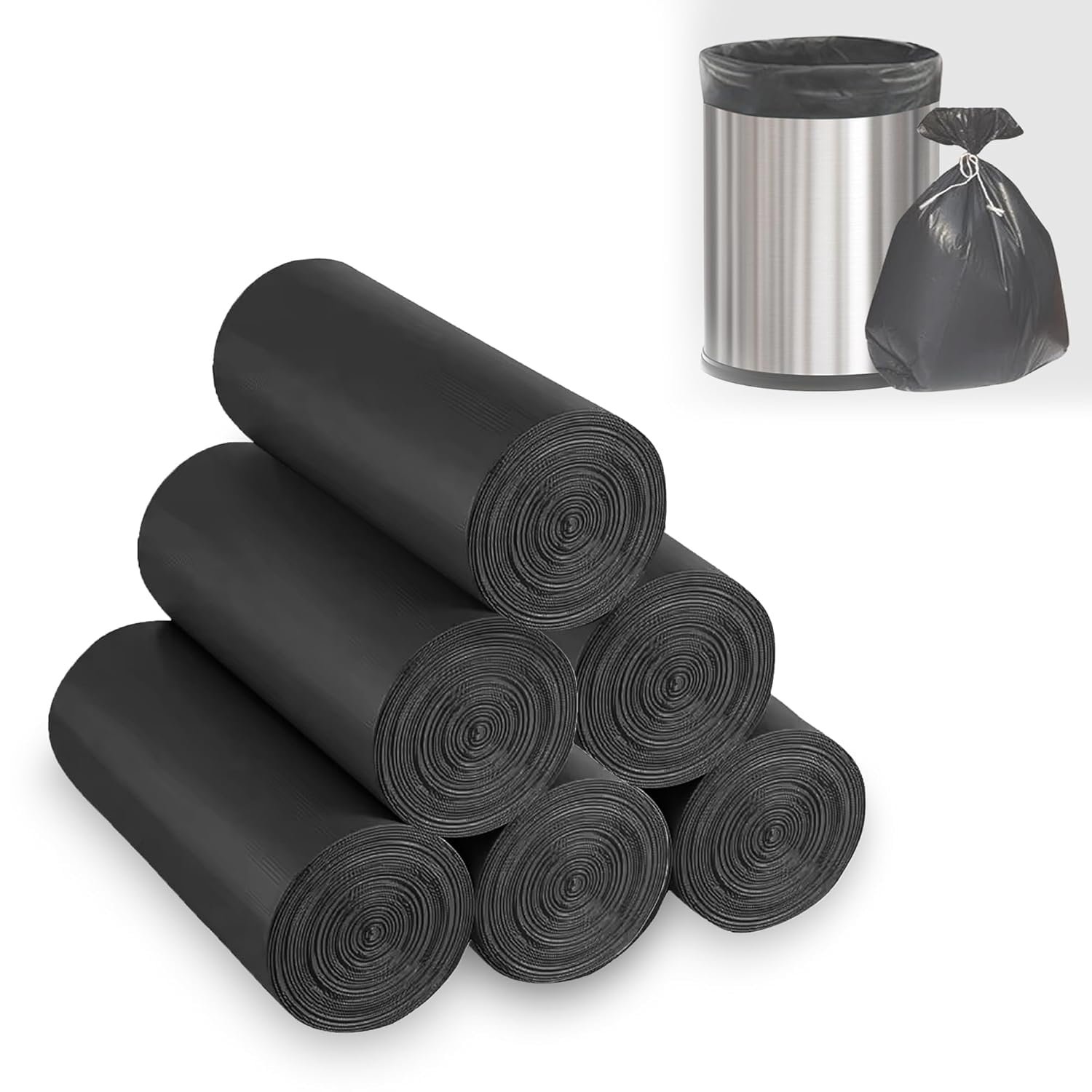 Black Garbage Bags for Dustbin 90 Pcs | Medium 19 ʼgarbage bags medium 30 pcsʼ