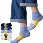 SJeware 12 Pairs Solid Cotton Ankle Socks Pack