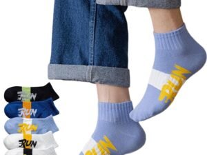SJeware 12 Pairs Solid Cotton Ankle Socks Pack