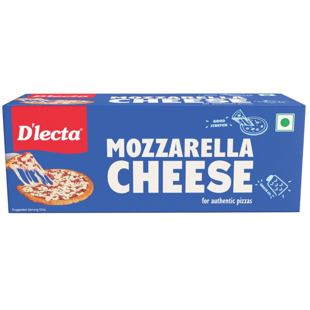 D'lecta 100% Mozzarella Cheese Block 200g – For Authentic, Stretchy grocery