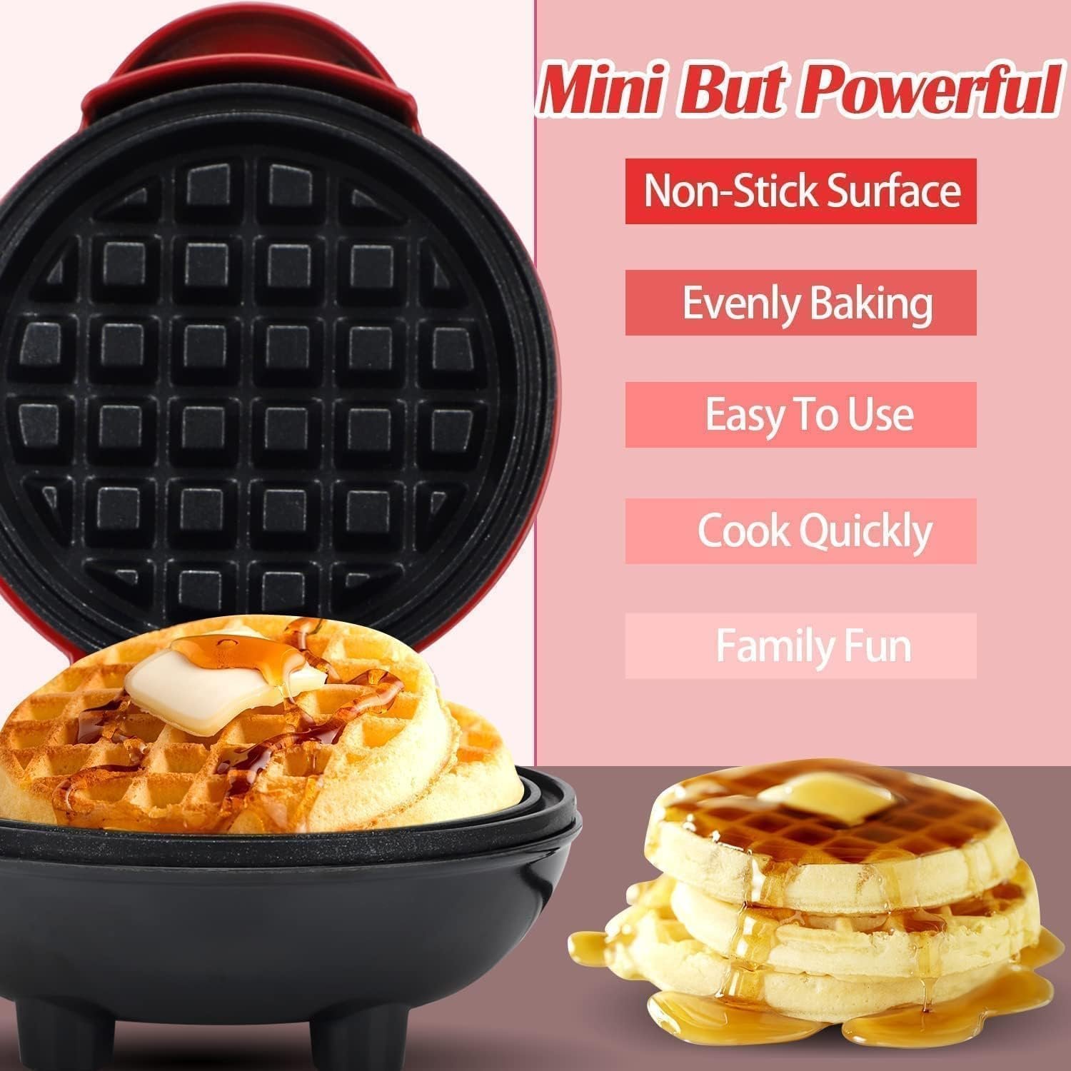 OG Product Mini Waffle Maker Machine 3 In 1 Waffle home appliances
