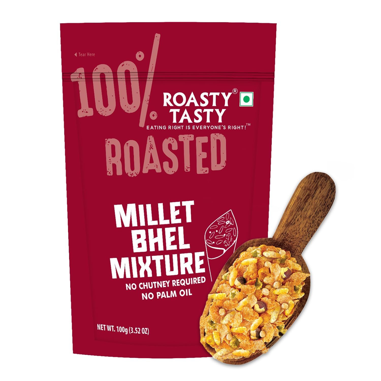 Roasty Tasty Millet Bhel Mix | Ready-to-Eat Healthy Bhel Snack grocery