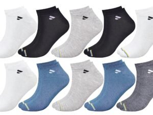 SJeware 12 Pairs Solid Cotton Ankle Socks Pack