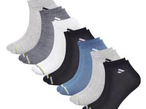SJeware 12 Pairs Solid Cotton Ankle Socks Pack