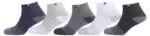 SJeware 12 Pairs Solid Cotton Ankle Socks Pack