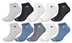 SJeware 12 Pairs Solid Cotton Ankle Socks Pack
