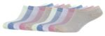SJeware 12 Pairs Solid Cotton Ankle Socks Pack