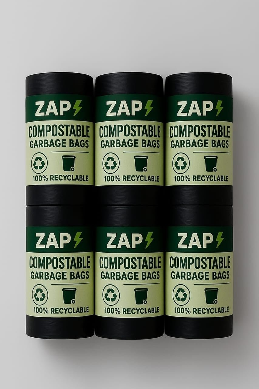 ZAPit! Garbage Bags | Medium | 180 Count | 30 ʼgarbage bags medium 30 pcsʼ